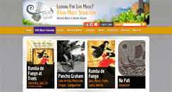Desktop Screenshot of kauaimusicscene.com